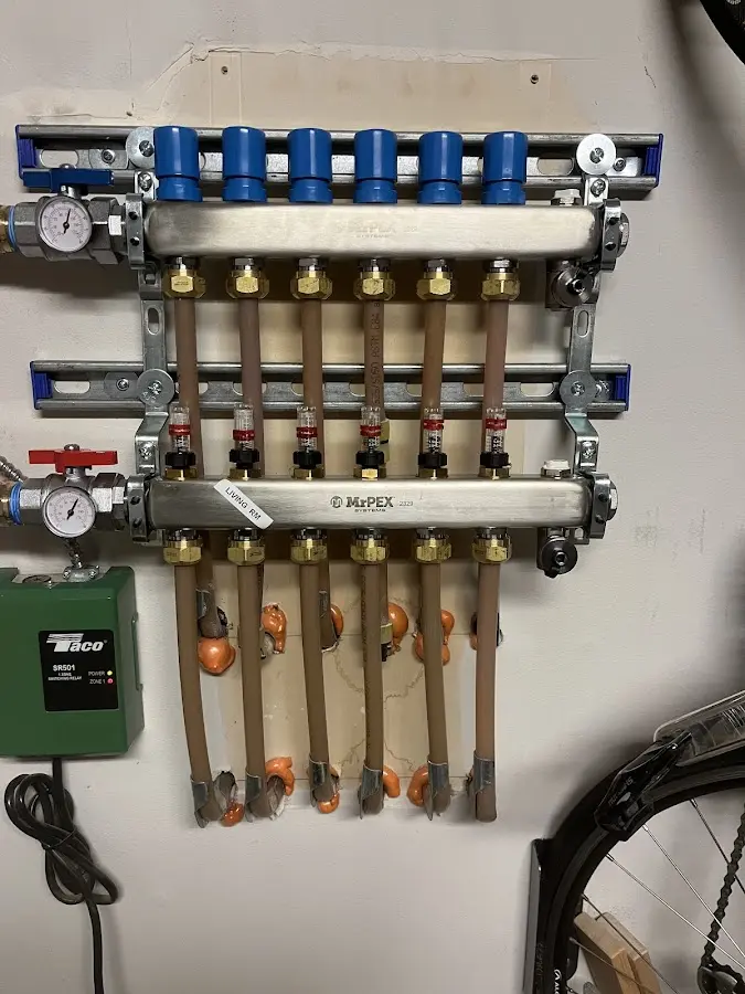 Plumber performing Gas Line Installation at a residential property in Buffalo